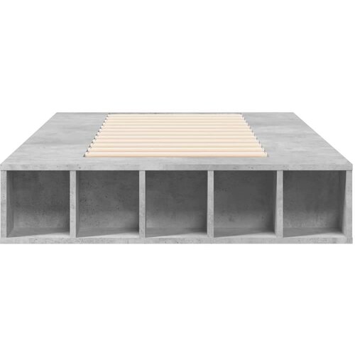 VidaXL Okvir kreveta boja betona 75x190 cm od konstruiranog drva Slike