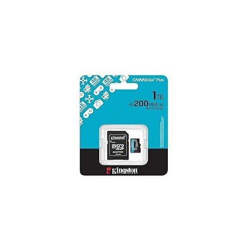 Kingston MicroSD 1TB, Canvas Go! Plus, Class10 UHS-I U3 V30 A2, Read up to 200MB/s, Write up to 160MB/s, for 4K and FullHD video recording, w/SD adapter SDCG4/1TB Cene
