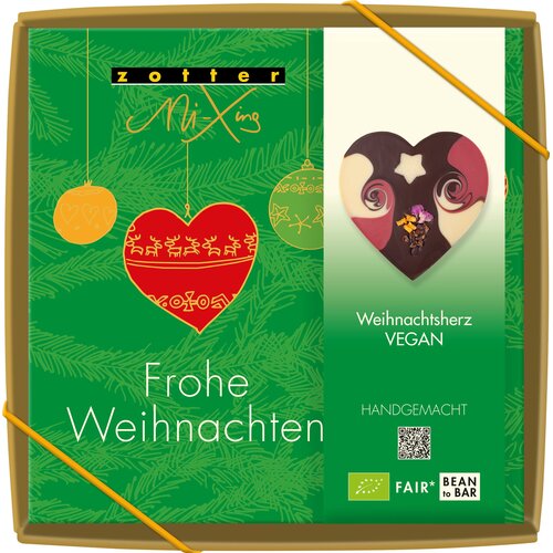 Zotter Schokoladen Bio MiXing - vegansko božično srce - 100 g Cene