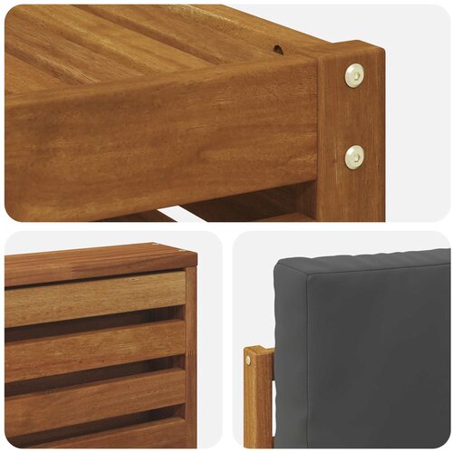  Set vanjskih sofa 10 kom. Prirodna i antracit Slike