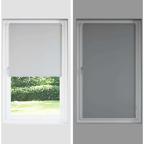 VidaXL Rolo zavjesa Blackout Black 100x210 cm &amp;Scaron;irina tkanine 95,7 cm Slike