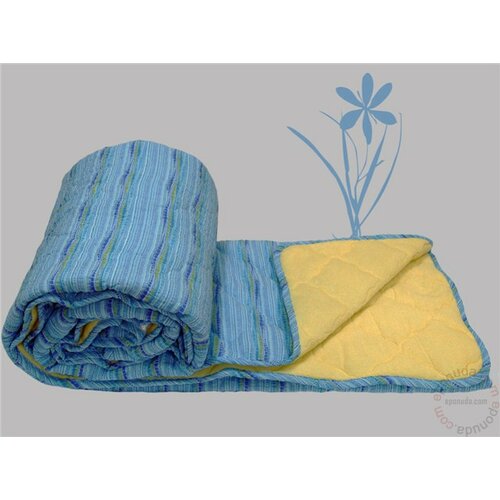 Stefan prekrivač krep-streč frotir plava, žuta Slike