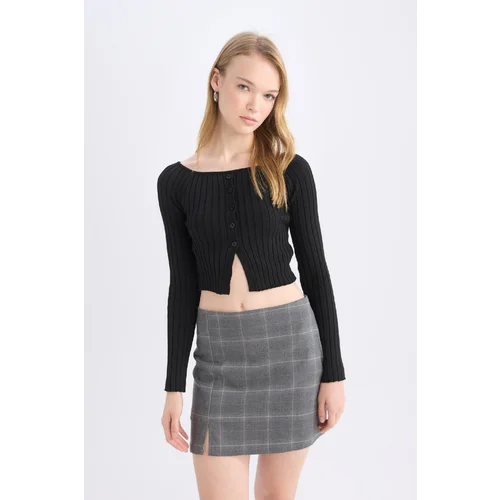 Defacto Fitted Off Shoulder Knitwear Sweater