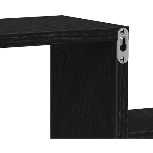 VidaXL zidni ormar Crni hrast 80x15x78 5 cm kvalitetno drvo Slike
