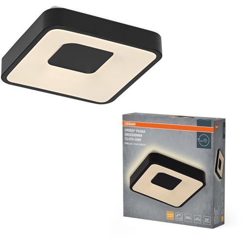 Osram LED prigu&amp;scaron;iva stropna svetiljka ORBIS PIANA LED/16W/230V 29x29 cm crna Slike