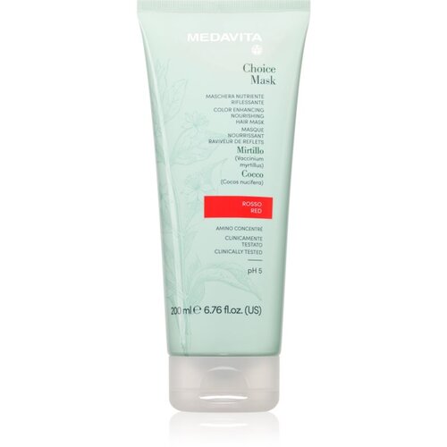 Medavita Choice Red hranjiva maska za obojenu kosu 200 ml Slike