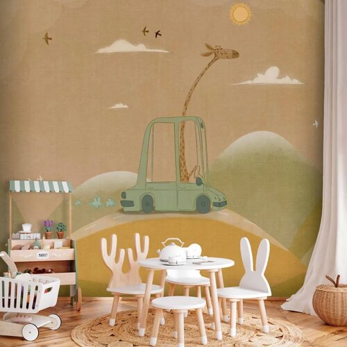  Foto tapeta - Traveling Giraffe 100x70 Standard Slike