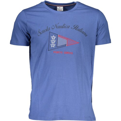 SCUOLA NAUTICA NAUTICAL SCHOOL BLUE MEN&#39;S SHORT SLEEVED T-SHIRT Cijene