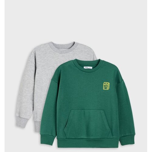 Sinsay Crewneck dukserice s udjelom pamuka 2 pack Slike