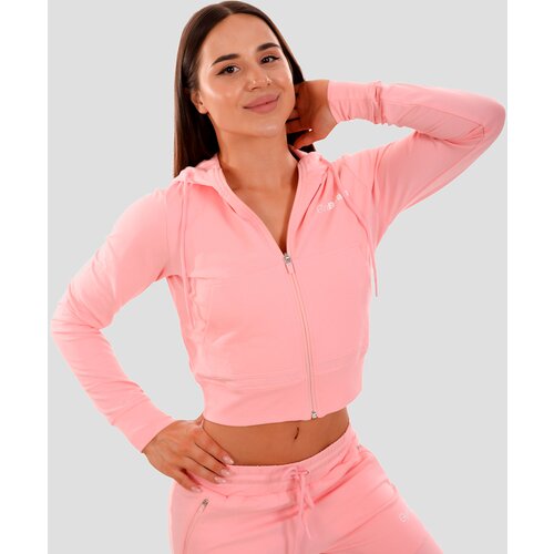 GymBeam ženski duks TRN Zip-Up Pink Cene