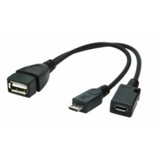 Gembird A-OTG-AFBM-04 USB OTG AF + Micro BF to Micro BM cable, 0.15 m kabal Slike