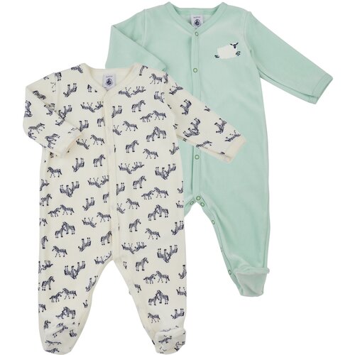 Petit Bateau Pižame &amp;amp; Spalne srajce LOT PYJAMA X2 Zelena Slike