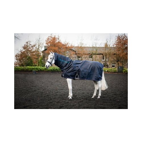 Horseware Ireland Dežno jahalno pregrinjalo Rambo Mack in a Sack navy/burgundy - XL Cene