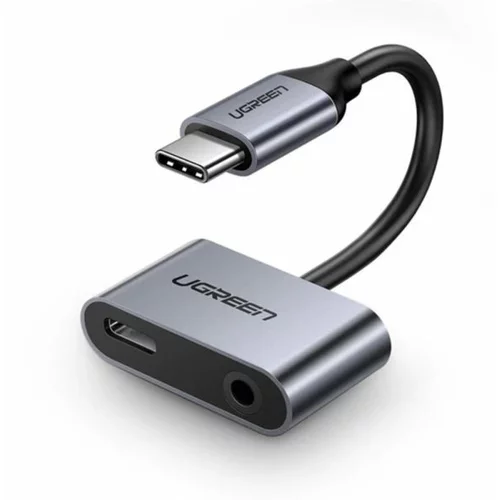 Ugreen Type C to 3.5 mm Earphone Jack Adapter 2 in 1 USB-C Audio Cable Converter Charging Splitter