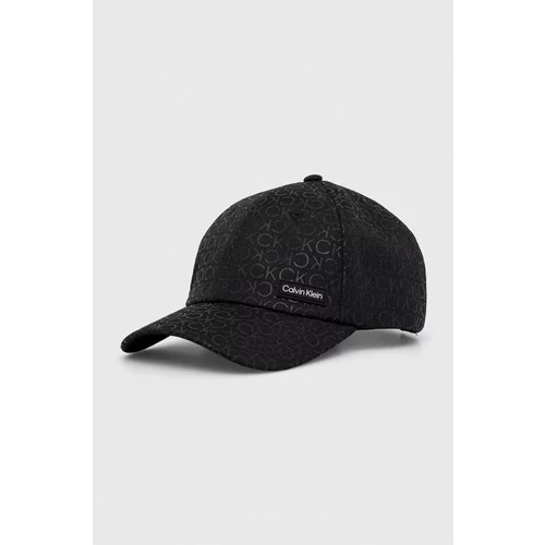 Calvin Klein Kapa sa šiltom boja: crna, s aplikacijom