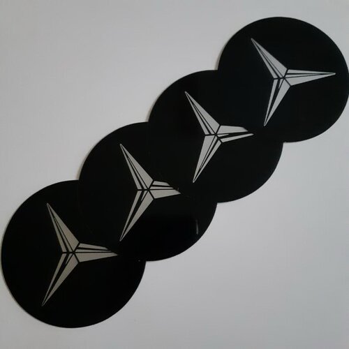  STIKERI ZA RATKAPE MERCEDES FI76mm SET 4 KOMADA Slike