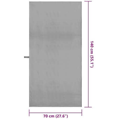  Sportski Ručnici 2 pcs Tamno siva 140 x 70 cm Slike