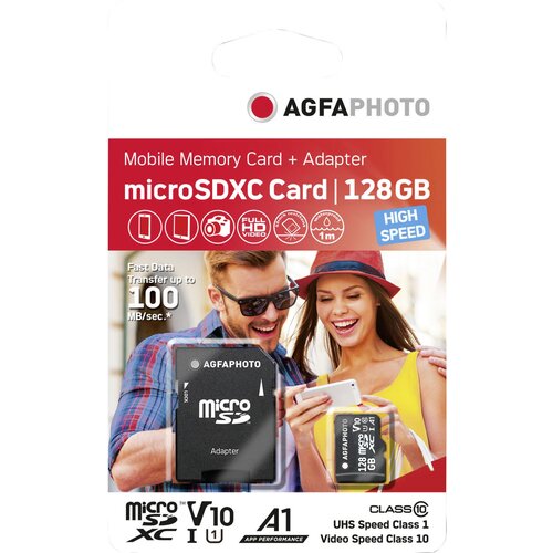 Agfaphoto MicroSDXC UHS-I 128GB High Speed Class 10 U1 V10 Cijene