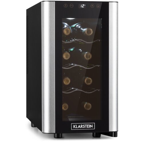 Klarstein Reserva 8 Slim Uno, vinoteka, 23 litre, 8 boca, 11 - 18 ° C, 26 dB, nehrđajući čelik Cijene