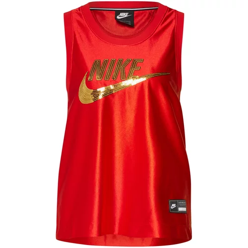Nike Sportswear Top zlata / rdeča