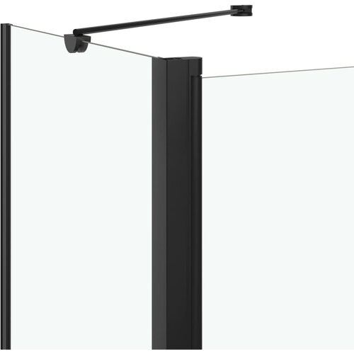  Dvostruka preklopna tu&amp;scaron;-kabina ESG 120 x 68 x 130 cm crna Slike