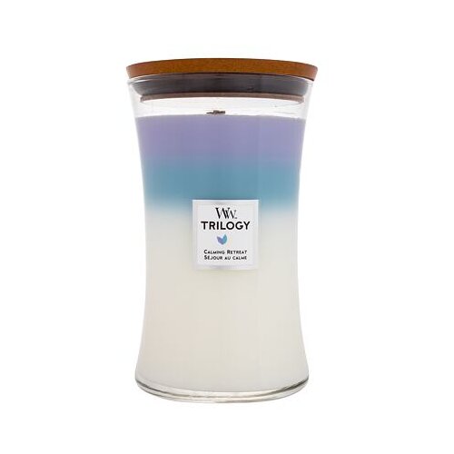 WoodWick trilogy calming retreat dišeča svečka 610 g unisex Cene