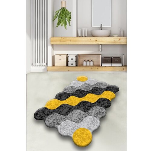 Lessentiel Maison Rumena/siva kopalni&amp;scaron;ka preproga 70x120 cm Circle &amp;ndash; Slike