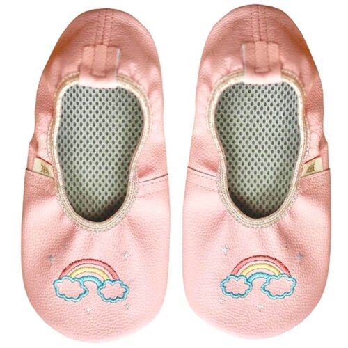 Rolly | romeo, julija &amp;amp; co.&amp;reg; b&amp;eacute;b&amp;eacute; dječje kožne &amp;scaron;kolske papuče barefoot friendly rainbow Slike