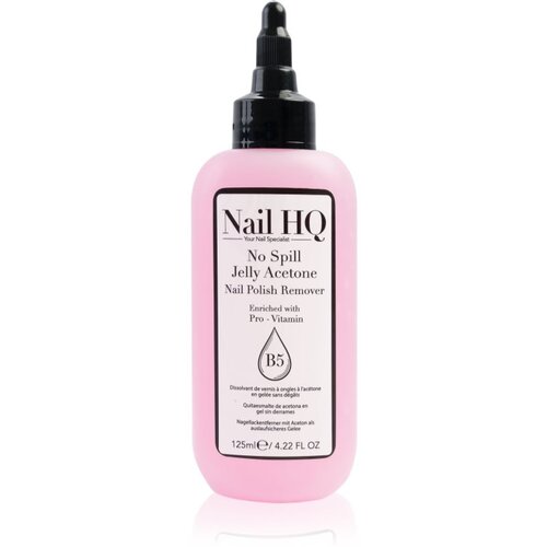 Nail HQ No Spill Jelly Acetone odstranjevalec laka za nohte z vitaminom E 125 ml Slike