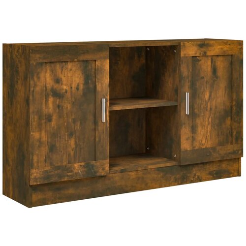Maison Chic Komoda - Predalnik dimljeni hrast 120x30,5x70 cm konstruiran les, (21718550) Slike