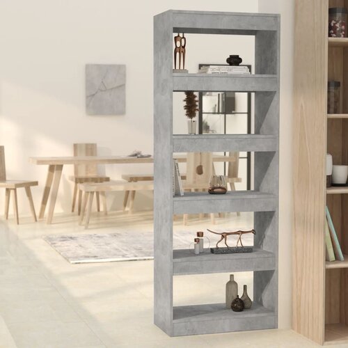 The Living Store Knjižna omara/pregrada betonsko siva 60x30x166 cm - Knjižna Omara, (21436995) Cene