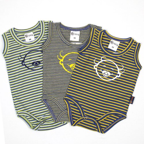 Modna kućica Dizzy Dizzy Baby body za dječake,set 3 komada Slike