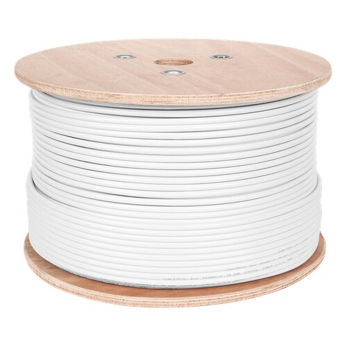 Cabletech koaksijalni kabel F690BV.A bijeli kalem 305m Slike
