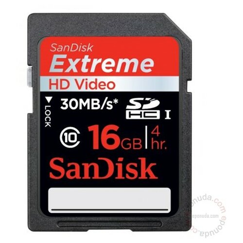 Sandisk SD 16GB Ultra II 30MBS, 66369 memorijska kartica Slike