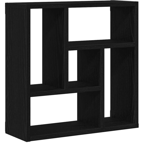  Zidna polica crni hrast 45x16x45 cm inženjerski drvo Slike