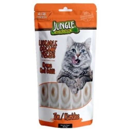 Jungle Kremasta poslastica za mačke 14gr*5 tunjevina/&amp;scaron;kampi Slike