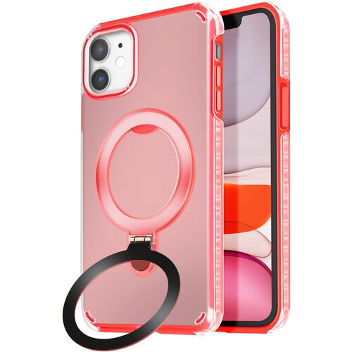 AVIZAR MagSafe ohišje za iPhone 11 Odporno na udarce z zložljivim stojalom, Rdeča, (5000012031) Cene