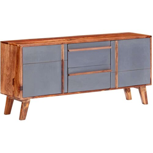 vidaXL Komoda siva 120x30x55 cm trden palisander Cene