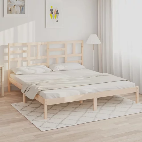 vidaXL Okvir za krevet od masivnog drva 180 x 200 cm 6FT veliki bračni