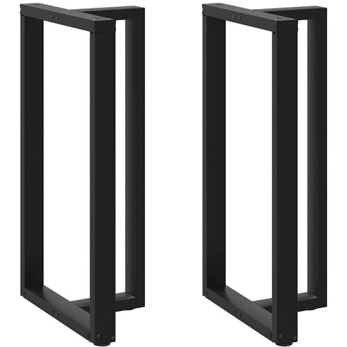 VidaXL Noge za barski stol T-oblika 2 kom crne 60x35x(110-111)cm čelik Slike