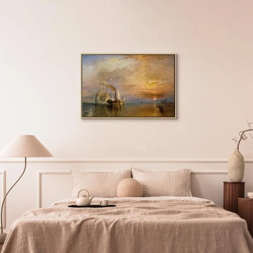  Slika - William Turner &amp;ndash; The Fighting Temeraire 60x40 U prirodnom drvenom okviru Slike