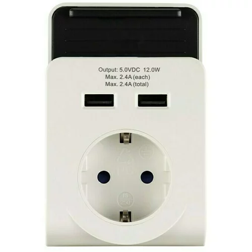 REV RITTER USB polnilnik REV (2 USB priključka, bele barve, IP20)