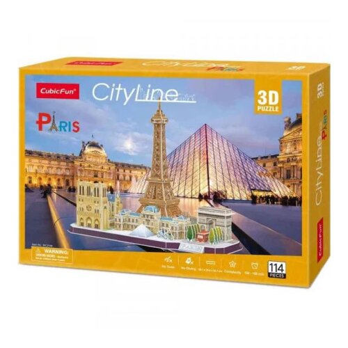 Cubicfun KUBIČNA ZABAVNA Slagalica 3D Gradska linija Pariz Cene