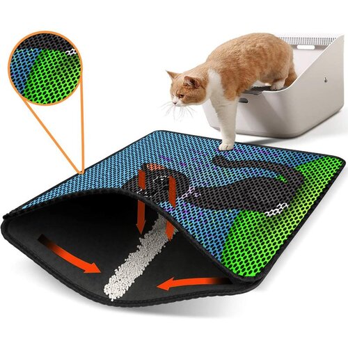 WALLXPERT Nrszn0156 multicolor cat litter mat Cene