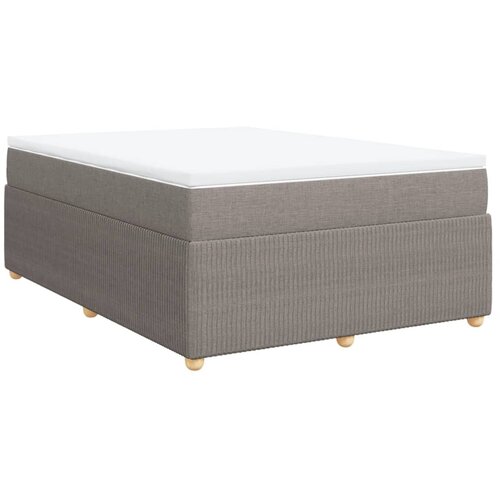Maison Chic Box spring postelja - Vzmetna postelja z vzmetnico taupe 140x190 cm blago SL24375, (21879682) Cene