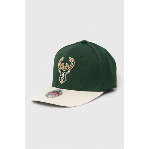 Mitchell & Ness Kapa sa šiltom s dodatkom vune Milwaukee Bucks boja: zelena, s aplikacijom
