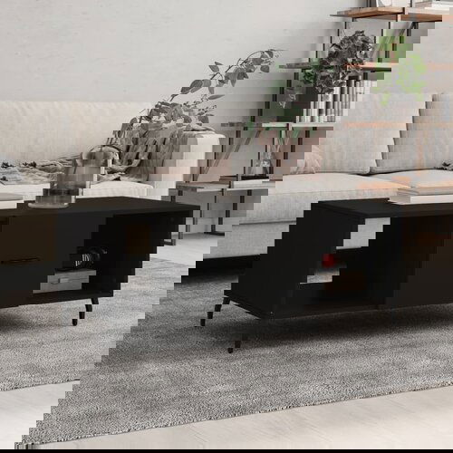 vidaXL Stolić za kavu crni 102 x 50 x 40 cm od konstruiranog drva Cijene