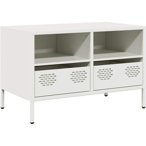 Maison Chic TV omarica - TV stojalo - Televizijska omarica bela 68x39x43,5 cm hladno valjano jeklo, (21698772) Cene