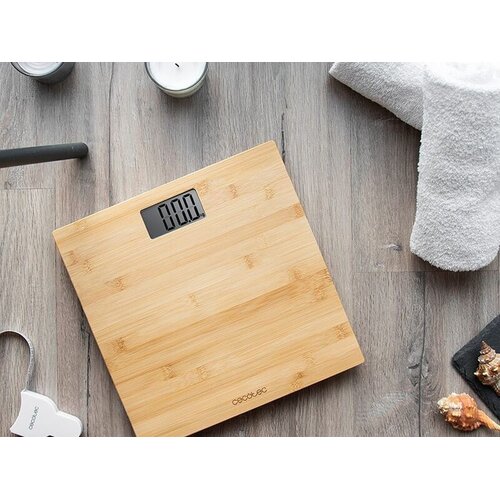 Cecotec osobna vaga digitalna, bambus podloga, Surface Precision 9300 Healthy Slike