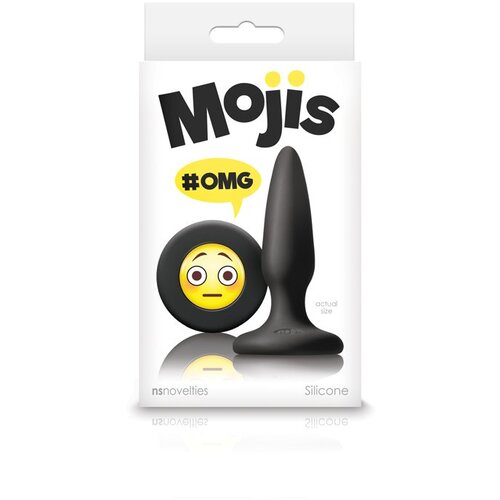 New Sensations Novelties Analni Čep Mojis Omg Black (small) Slike
